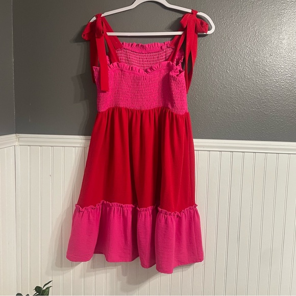 Pink and Red Dress - Picture 2 of 4